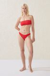 Bandeau Bikini Top, LOBSTER RED CRINKLE - alternate image 4