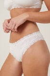 Organic Cotton Lace Cheeky Brief, BUTTERSCOTCH MARLE POINTELLE - alternate image 2