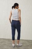 Lifestyle Cropped Gym Trackpant, MIDNIGHT MARLE - alternate image 3