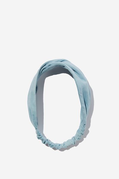 Organic Cotton Twist Headband, SERENITY BLUE