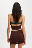 Noa Knit Ruched Mini Skirt, ESPRESSO - example image 3