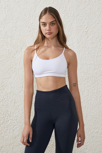 Blusa - Workout Yoga Crop, WHITE