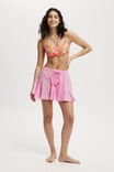 Hanky Hem Beach Mini Skirt, WASHED PINK SORBET - alternate image 1