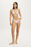 String Triangle Bikini Top, BOHO STAMP DITSY PINKS - example image 4