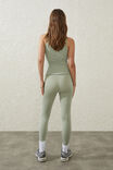 Ultra Soft Shaped Full Length Tight- Asia Fit, GREEN CLOUD - alternate image 3