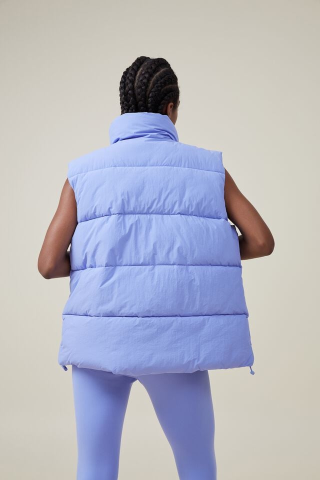 The Recycled Mother Puffer Vest 2.0, IRIS FLOWER