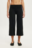 Studio Cropped Wide Leg Pant, BLACK - example image 2