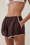 Relaxed Pocket Beach Short, WILLOW BROWN/BLANKET STITCH - alternate image 2