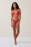 Slider Triangle Bikini Top, LOBSTER RED CRINKLE - alternate image 4