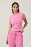 Soft Lounge Fitted T-Shirt, LOVERS BLUSH - alternate image 1