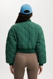 Quilted Rib Bomber Jacket, SPORTY GREEN - alternate image 3