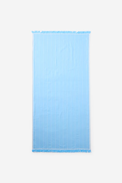 Lucia Lightweight Towel, WINTER SKY PINSTRIPE