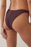 Refined High Side Brazilian Bikini Bottom, WILLOW BROWN CRINKLE - alternate image 2