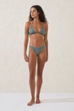 Refined High Side Brazilian Bikini Bottom, DUSTY KHAKI - alternate image 1