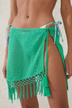 Fringe Beach Mini Skirt, FRESH GREEN - alternate image 2