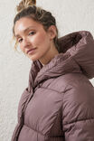 The Mother Puffer Wrap Longline Jacket, DEEP TAUPE - alternate image 2