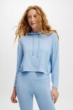 Super Soft Hooded Long Sleeve, WASHED ADRIFT BLUE - alternate image 1