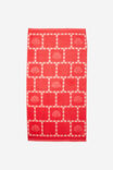 Solana Cotton Beach Towel, TOMATO SHELL CHECK MOTIF - example image 1