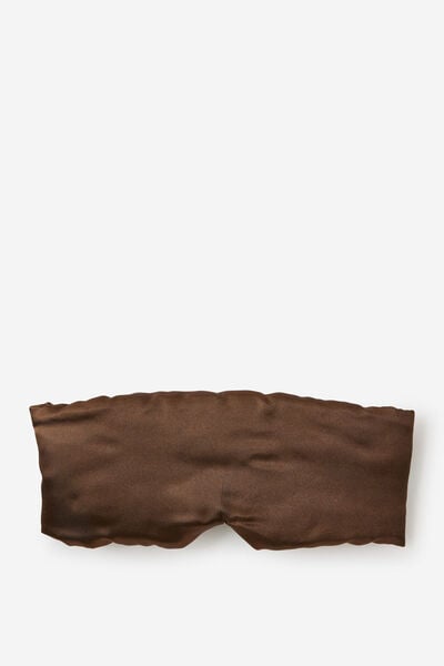 Personalised Love Satin Eyemask, TOFFEE BEAN