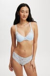 Holly Lace Lightly Lined Bra, EIFFEL SKY - alternate image 1