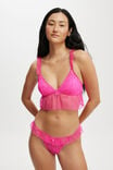 Holly Lace G String Brief, CHARMING PINK - alternate image 4