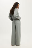 Super Soft Waffle Wide Leg Pant, MID GREY MARLE - example image 3