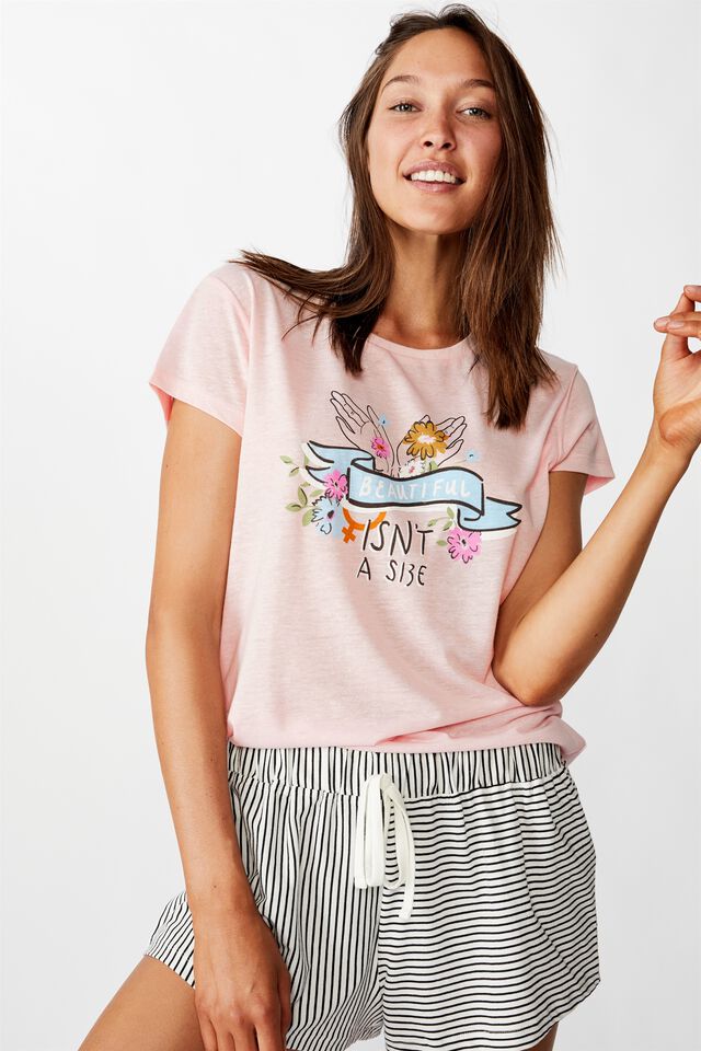Dreamy Sleep T-Shirt, BEAUTIFUL/CRYSTAL PINK