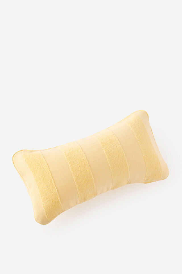 Body Inflatable Beach Pillow, MELLOW YELLOW STRIPE