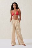 Relaxed Pocket Beach Pant, NATURAL/WHITE BLANKET STITCH - alternate image 1