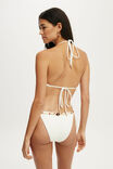 Scoop Neck Halter Bikini Top, COCONUT MILK WAFFLE - example image 3