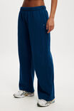 Relaxed Wide Leg Trackpant, NAVY PEONY - alternate image 2