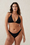 High Side Brazilian Seam Bikini Bottom, BLACK CRINKLE - alternate image 4