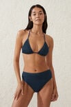 Slider Triangle Bikini Top, TIDAL NAVY/BLACK CRINKLE - alternate image 1