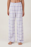 Flannel Boyfriend Boxer Pant Personalised, WHITE/BLUE/PINK CHECK - alternate image 4