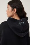 Lounge Oversized Fleece Hoodie Personalised, LCN DIS/BAMBI EMBROIDERY AND BUTTERFLIES - alternate image 3