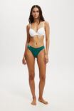 Organic Cotton Rib Bikini Brief, PINE - alternate image 1