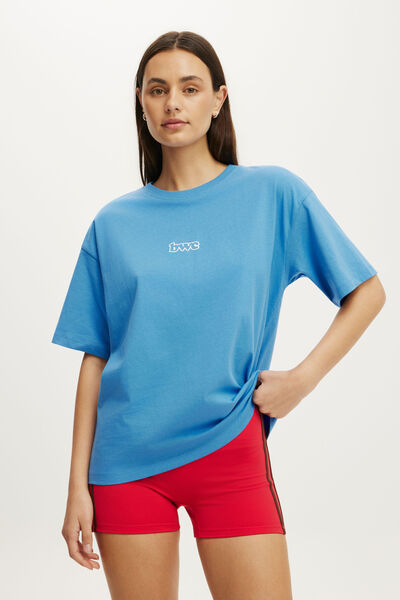 Active Graphic Tee, ECHO BLUE/RETRO BOUNCE