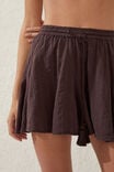Hanky Hem Beach Mini Skirt, WILLOW BROWN - alternate image 2