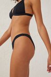 High Side Brazilian Seam Bikini Bottom, BLACK - alternate image 3