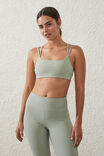Strappy Sports Crop, GREEN CLOUD - alternate image 1