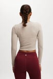 Ultra Soft Fitted Long Sleeve Top, ALLSPICE - alternate image 3
