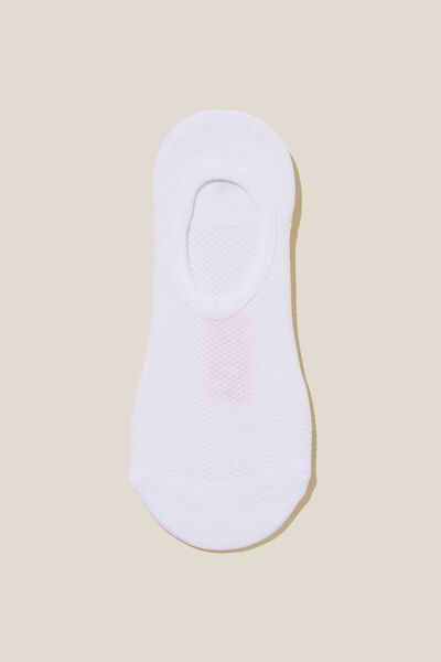 Performance Invisible Sock, WHITE