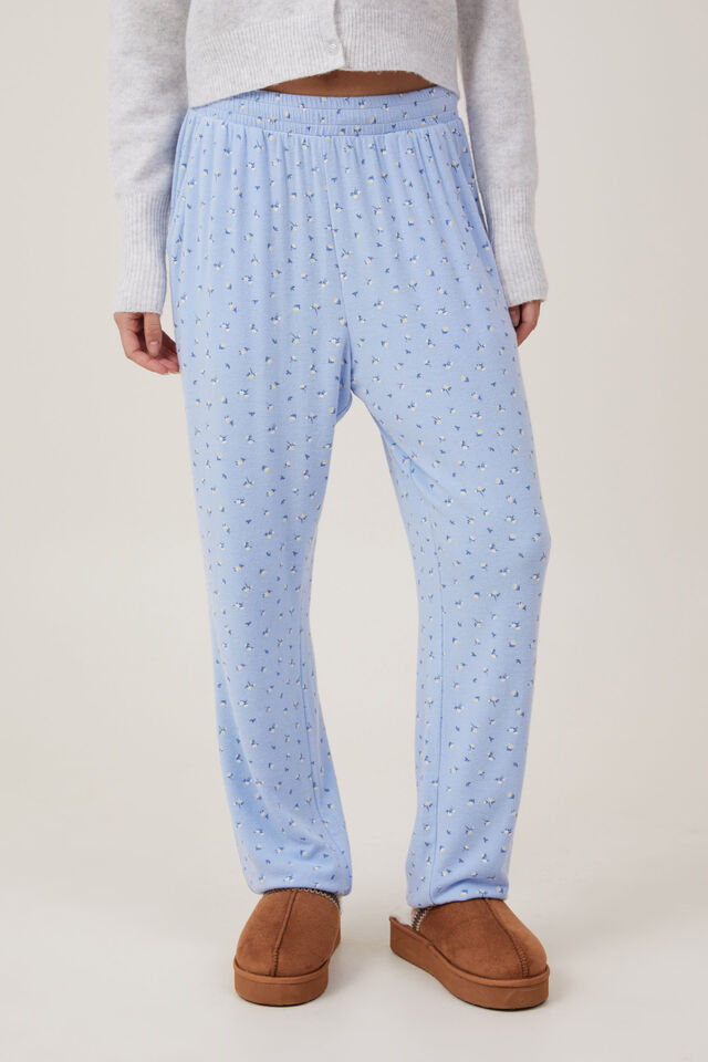Super Soft Asia Fit Relaxed Slim Pant, CARLI DITSY FLORAL BLUE