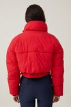 The Recycled Cropped Mother Puffer 2.0, APRES RED - alternate image 3