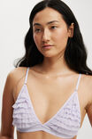 Rara Ruffle Triangle Bralette, WASHED THISTLE - alternate image 2