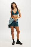 Prince Tennis Ultra Soft Deep Plunge Crop, LCN PRI/TIDAL TEAL - example image 4