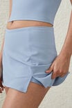 Rib Front Split Skirt, FOREVER BLUE - alternate image 2