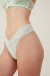 Everyday Lace G String Brief, SPEARMINT - alternate image 2
