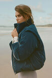 The Mother Puffer 2 In 1 Jacket, NAVY PEONY GLOSS - alternate image 2
