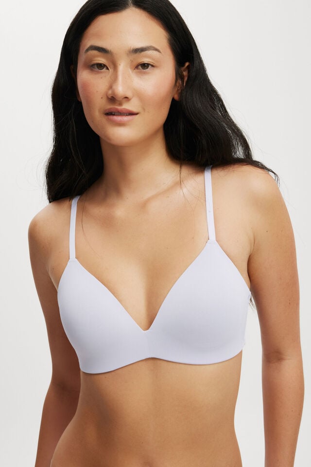 Ultimate Comfort Wirefree T-Shirt Bra, WASHED THISTLE